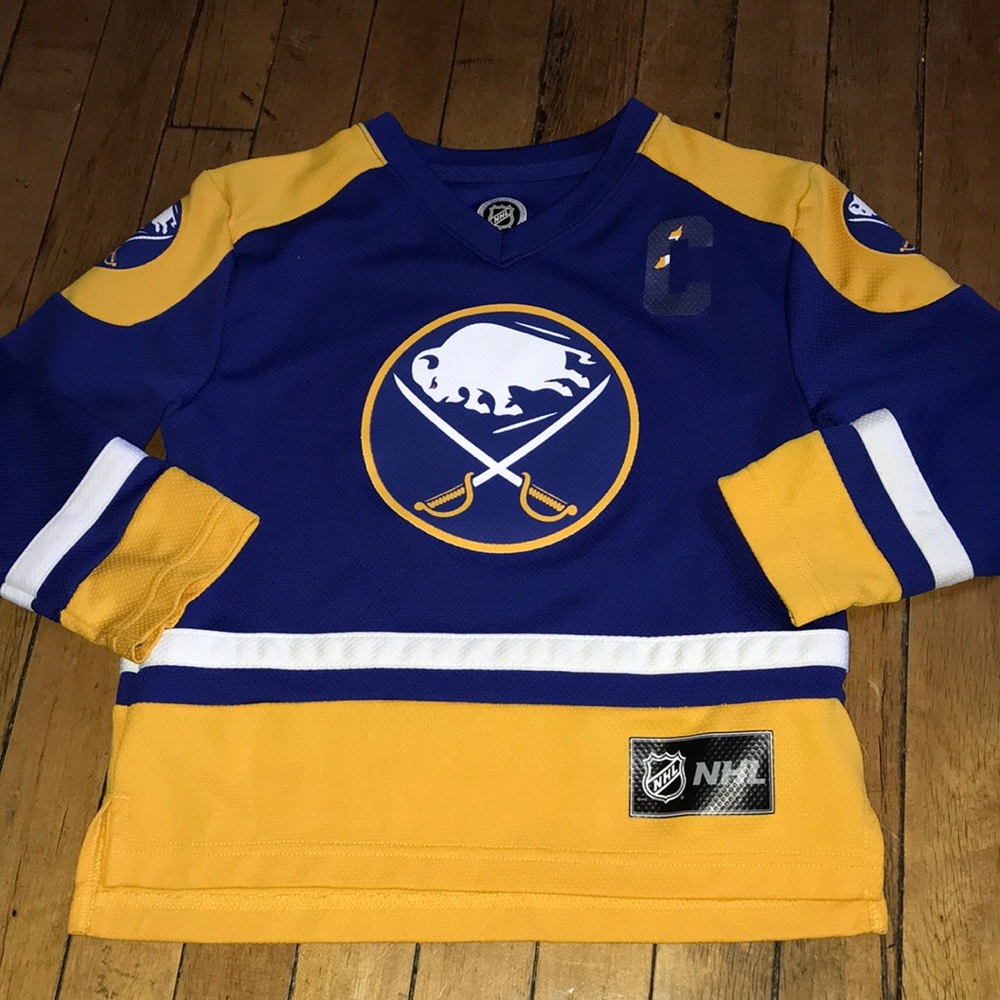 NHL Kids Blue and Yellow Buffalo Sabres Jersey #9 Eichel